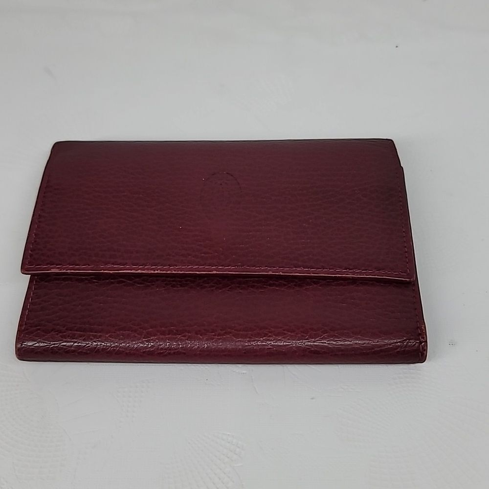 CARTIER MUST CLASP TRI-FOLD WALLET CLASP CLOSURE COMPACT WALLET - Picture 2 of 9